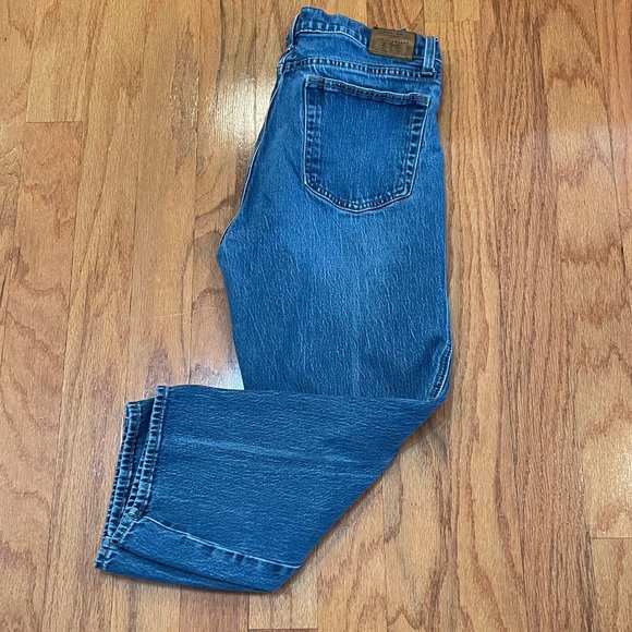 Lucky Brand Denim - Lucky Brand Authentic Straight Crop Blue Jeans Size 10/30 Pockets